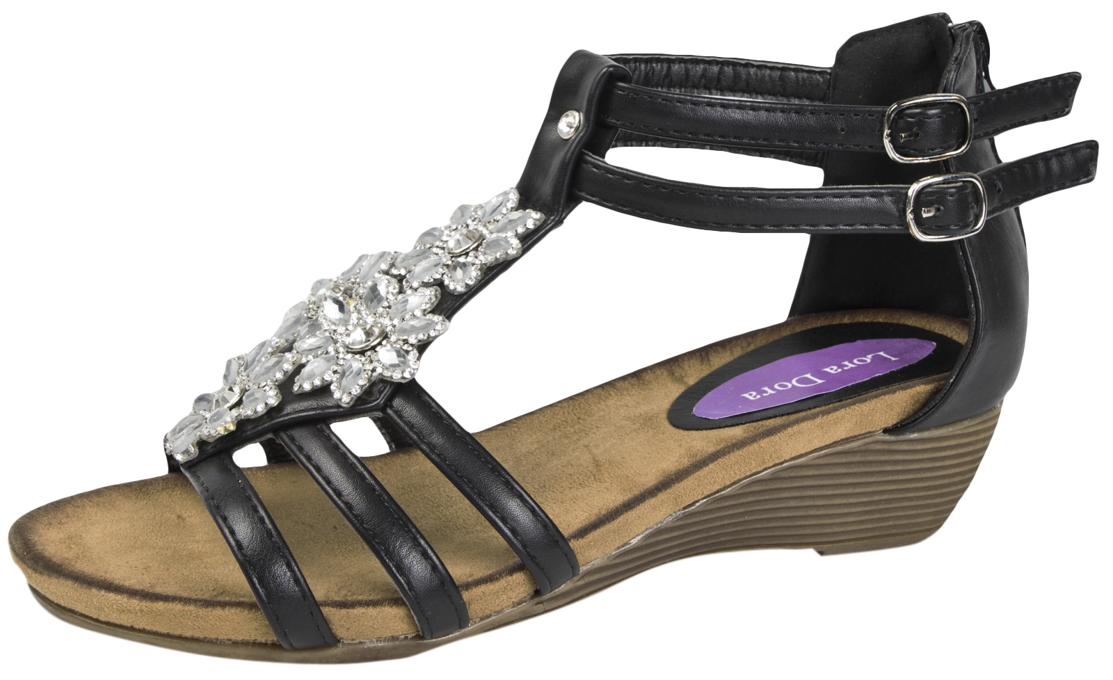 low heel t bar sandals